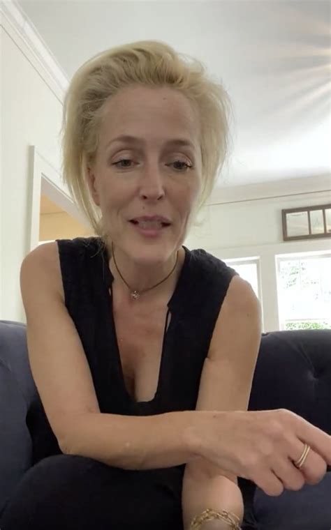 gillian anderson tits|Gillian Anderson swears off bras and is letting it all hang out